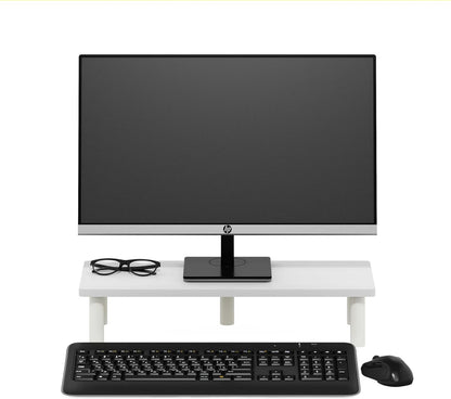 Furinno Turn-N-Tube Corner Monitor Riser Stand with Stainless Steel Tubes, Americano