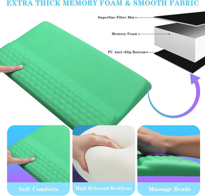 Computer Keyboard Stand with Wrist Rest, Ergonomic Tilted Keyboard Holder - Keyboard Riser with Wrist Pad - Keyboard Tray Support for Office Home - Black