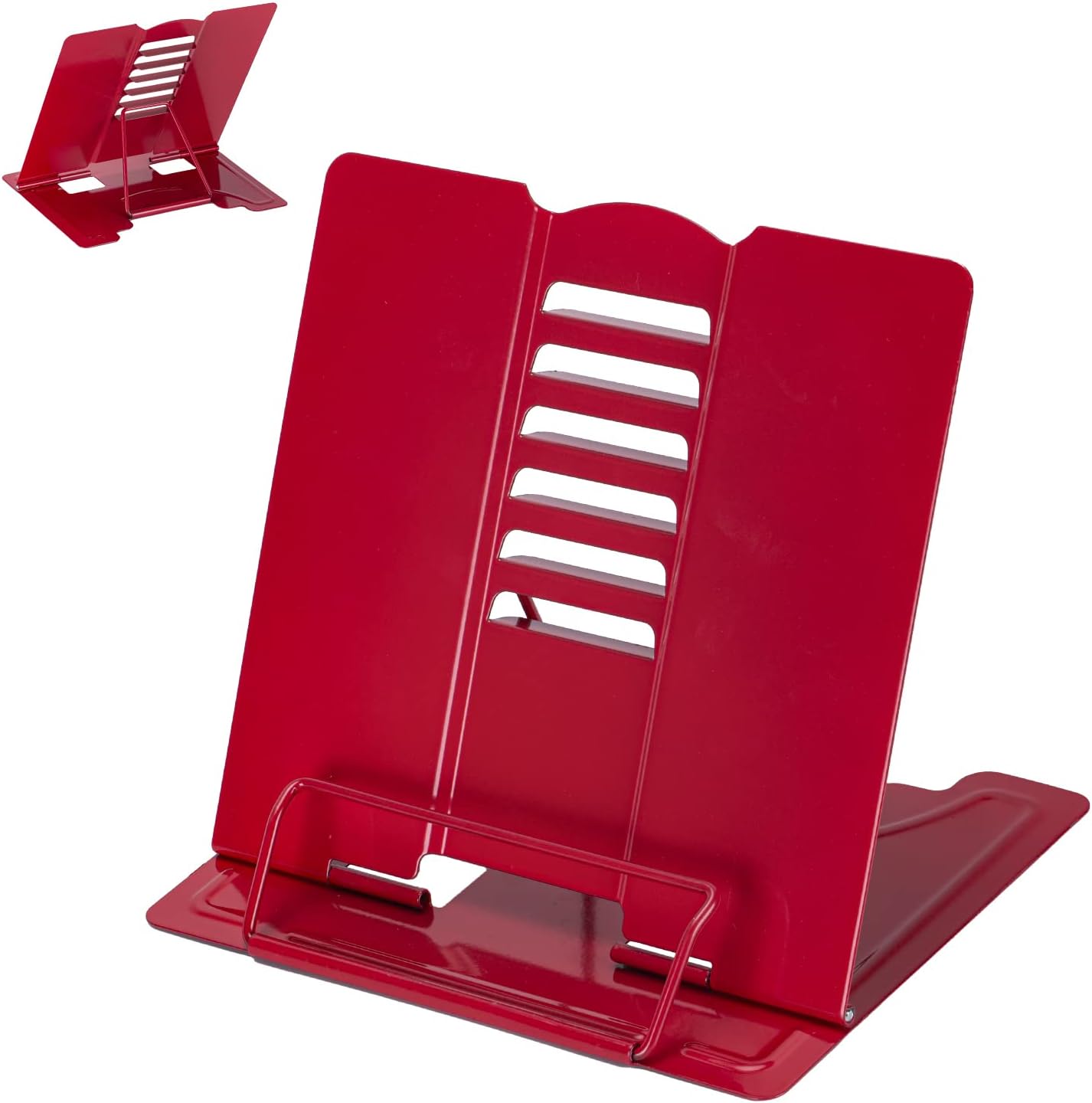 Camelmother Metal Book Holder Adjustable Book Stand for Reading