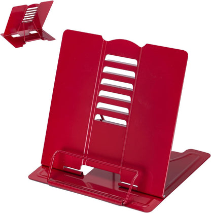 Camelmother Metal Book Holder Adjustable Book Stand for Reading