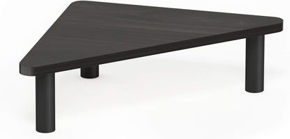 Furinno Turn-N-Tube Corner Monitor Riser Stand with Stainless Steel Tubes, Americano