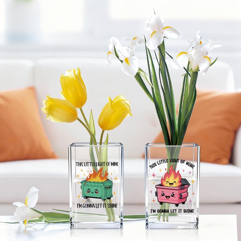Everything is Figureoutable Acrylic Cosmetic Pencil Pen Holder Cup, Emotional Dumpster Fire Pencil Pen Holder Cup, Therapy Gifts, Mental Health Gifts for Women Colleague Boss Teacher