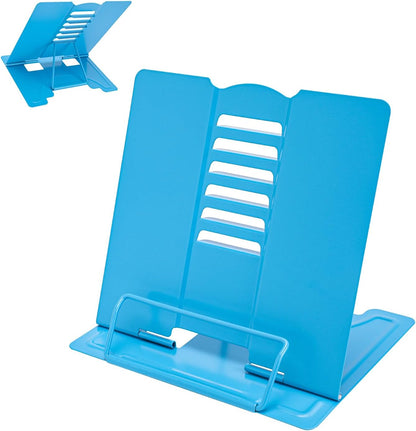 Camelmother Metal Book Holder Adjustable Book Stand for Reading