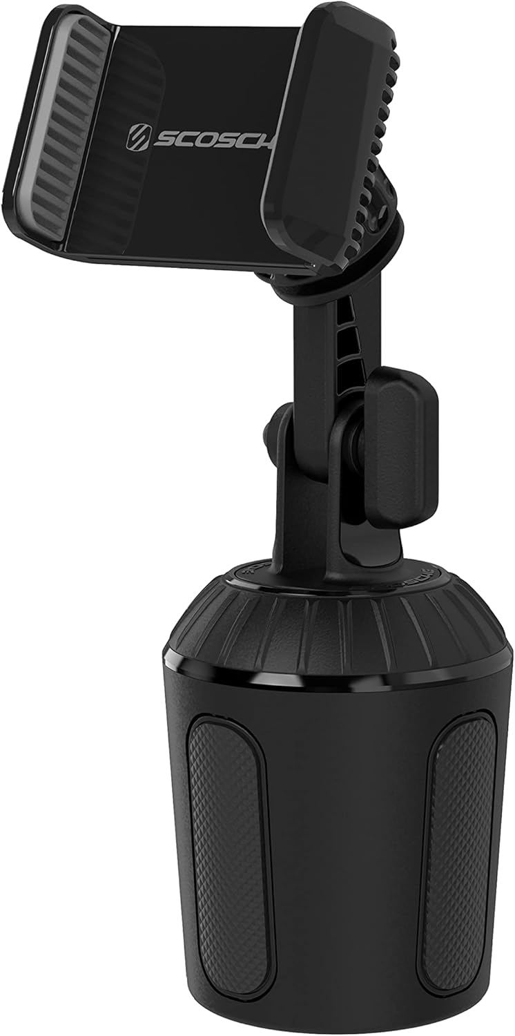 Scosche SUFMPS-SP Universal Cell Phone Stand and Holder with Non-Slip Cradle, Foldable, Adjustable Non-Magnetic Mount for Home Office Desk or Travel Compatible with iPhone, Tablet and All Devices