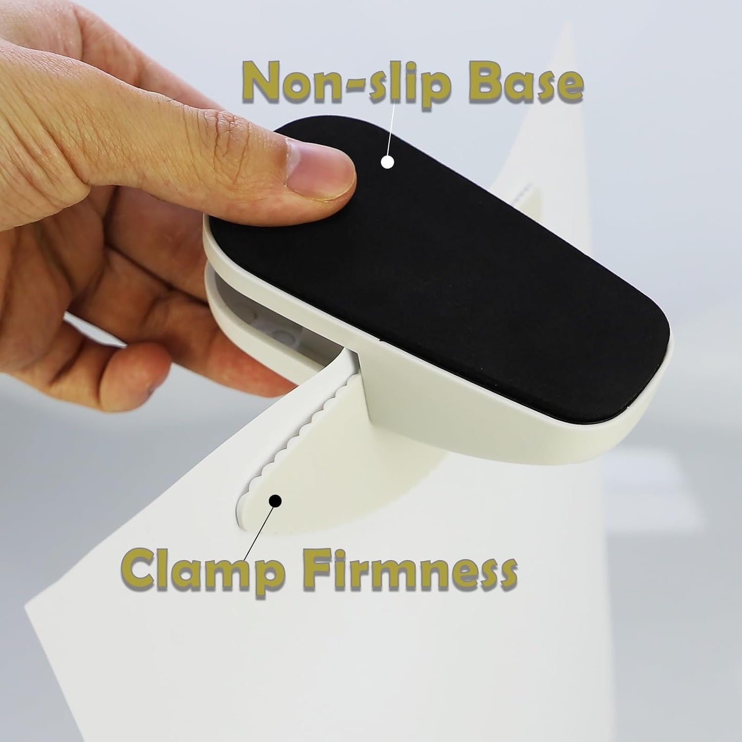 Document Holder for Typing - Paper Stand Counterweight Document Holder with Non-Slip Mat, Portable Copies Stand Desktop Paper Holder for A4 Paper Documents Office Typing Reading