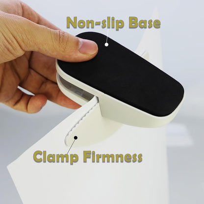 Document Holder for Typing - Paper Stand Counterweight Document Holder with Non-Slip Mat, Portable Copies Stand Desktop Paper Holder for A4 Paper Documents Office Typing Reading