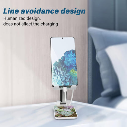 Desk Cell Phone Stand - Adjustable Angle-iPad Holder, Universal Compatible Phone Holder for Desk