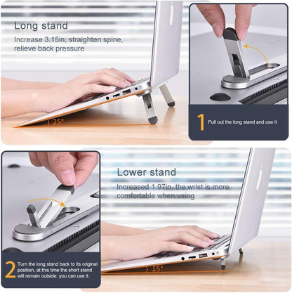 Laptop Stand for Desk,Laptop Cooling Stand,Keyboard Riser, Ergonomic Laptops Elevator for Desk, Laptop Riser Compatible with MacBook Air Pro, with Dell, with HP, More 10-15.6” Laptops