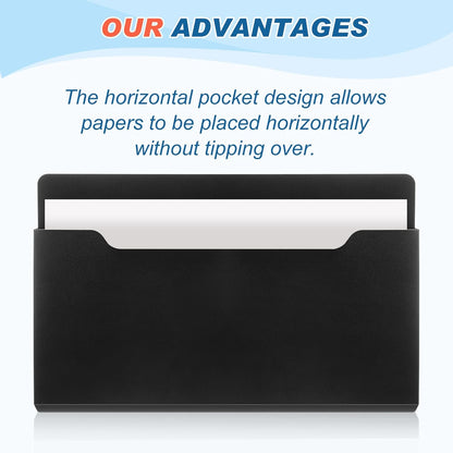 Feifeiya 2 Pcs Magnetic File Folder Wall Hanging Holder Large Pocket Paper Magazine Mail Organizer for Refrigerator Classroom Locker Whiteboard(Vertical,Purple Color,12.2 x 9.4 Inches)