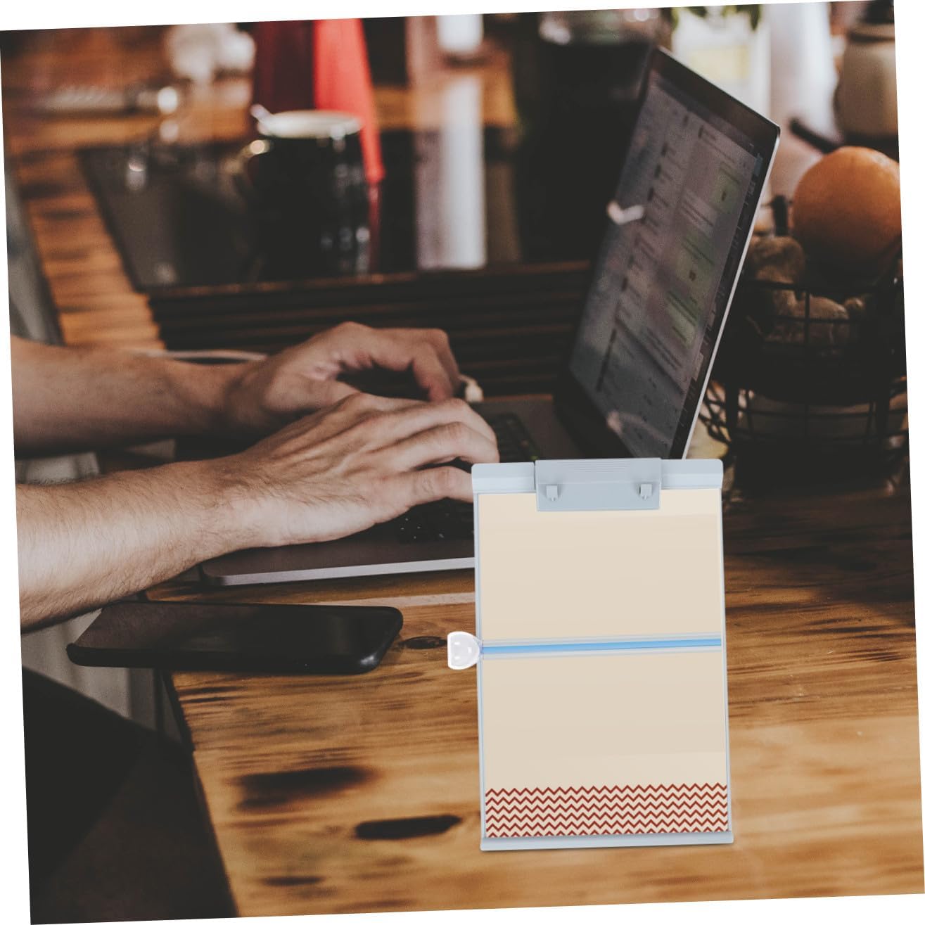 OSALADI Adjustable Paper Holder Stand for Desk Upright Document Holder Reading Line Guide for Home Office Classroom Plastic Copy Stand for Magazines and Documents