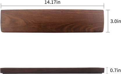 75 Keys Keyboard Wrist Rest - Ergonomic Walnut Wood Palm Rest for Mechanical Keyboard, Non-Slip, Comfortable Typing and Gaming (75 Keys)