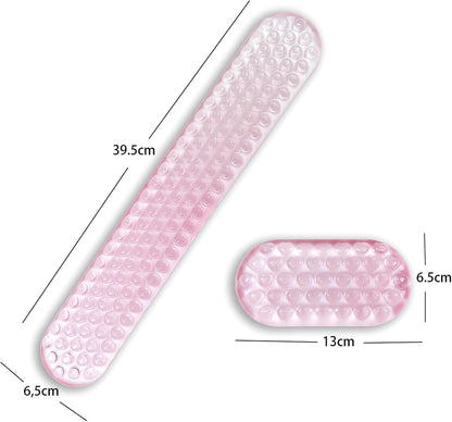Ergonomic Gel Keyboard and Mouse Wrist Rest Set – Pink Wrist Rest for Computer Keyboard 75% 80%, Comfort & Support for Typing and Gaming