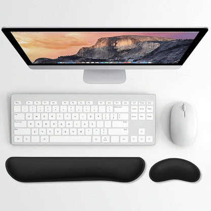 Dapesuom Enlarge Keyboard Wrist Rest, Cute Memory Foam Keyboard Wrist Cushion for Computer Desk Mats Support, Typing Pain Relief Ergonomic Mouse Pad Rests with Non-Slip Base for Gaming, Laptop, Purple