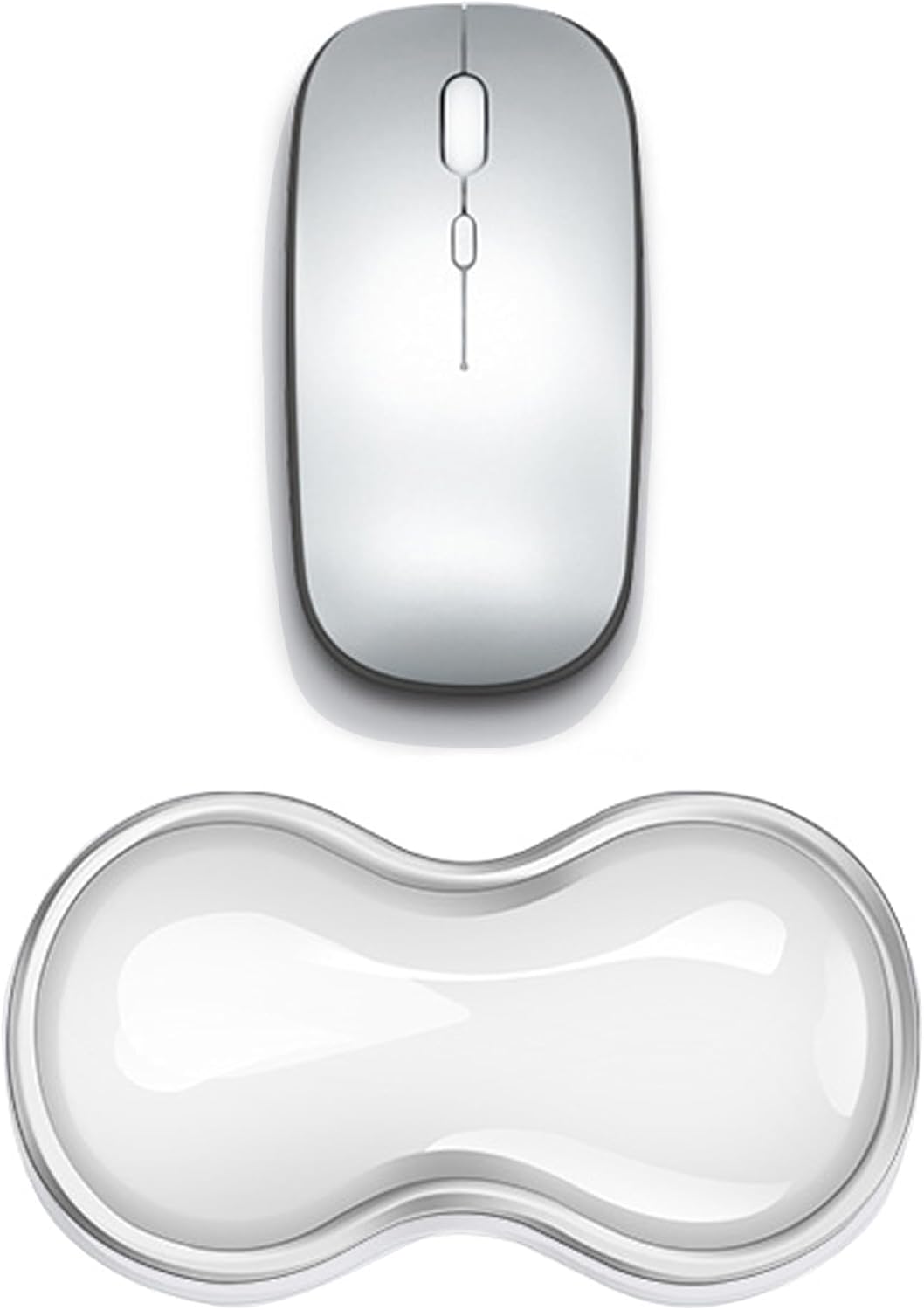 Clear Gel Wrist Rest for Keyboard, Keyboard Wrist Rest for Typing Pain Relief, Ergonomic Keyboard Arm Rest, Suitable for Office, Gaming, Computer, Laptop - Pink
