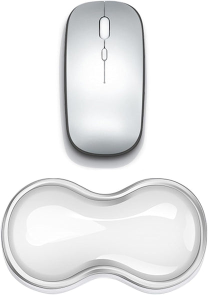 Clear Gel Wrist Rest for Keyboard, Keyboard Wrist Rest for Typing Pain Relief, Ergonomic Keyboard Arm Rest, Suitable for Office, Gaming, Computer, Laptop - Pink