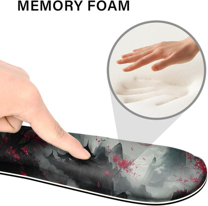 Desk Pad and Keyboard Wrist Rest, Large Mouse Pad + Keyboard Pad+Mouse Wrist Support, Non-Slip Desk Mat Protector for Office, Home 31.5×11.8 Inches Anime Dragon