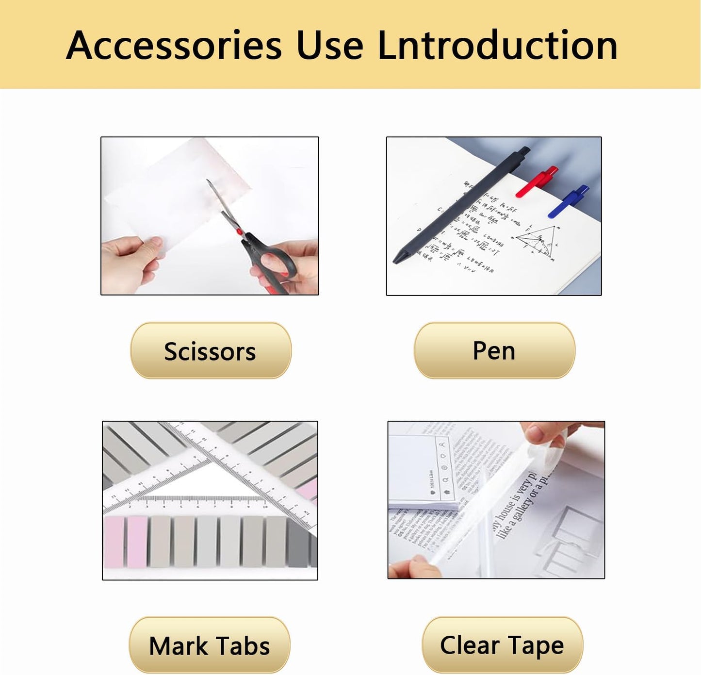 suniya Office Supplies,Gold Desk Accessories,with Stapler,Tape Dispenser,Pen Holder,Scissors,Phone Stand,Staple Remover,Ballpoint Pen,Clear Tape, Staples,Ruler,Clips,Best Gift for Business or Boss