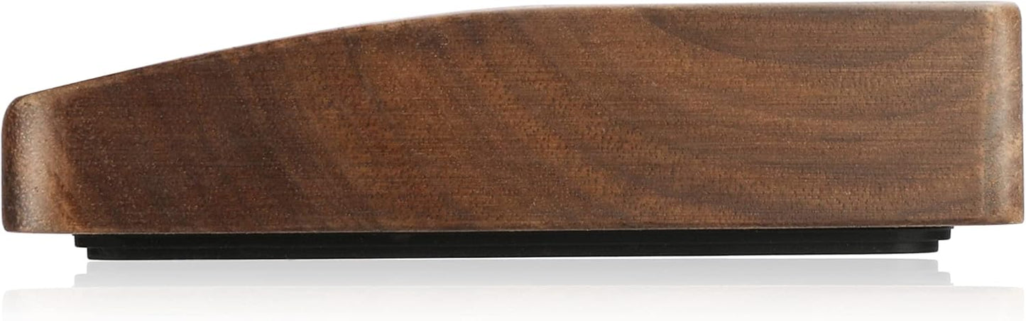 Faluber Wooden Wrist Rest, 14.3-inch Length and 20mm Thickness for Tenkeyless Keyboard, Walnut Wood Palm Rest, Ergonomic Design for Mechanical Gaming Keyboard, Stain Resistant (Medium, Walnut Wood)