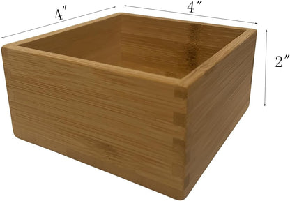 Bamboo Drawer Organizer - Kitchen Drawer Utensil Organizer Office Supplies Desk Organizer Makeup Silverware Tray Flatware Organization 12"*4"*2"