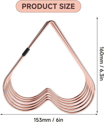 Folder Holder for Desk, Heart Shaped Desk File Organizer Vertical File Holder, 5 Slots Iron Gold File Holder, Telescopic Book File Organizer Stand for Desk File, Gold