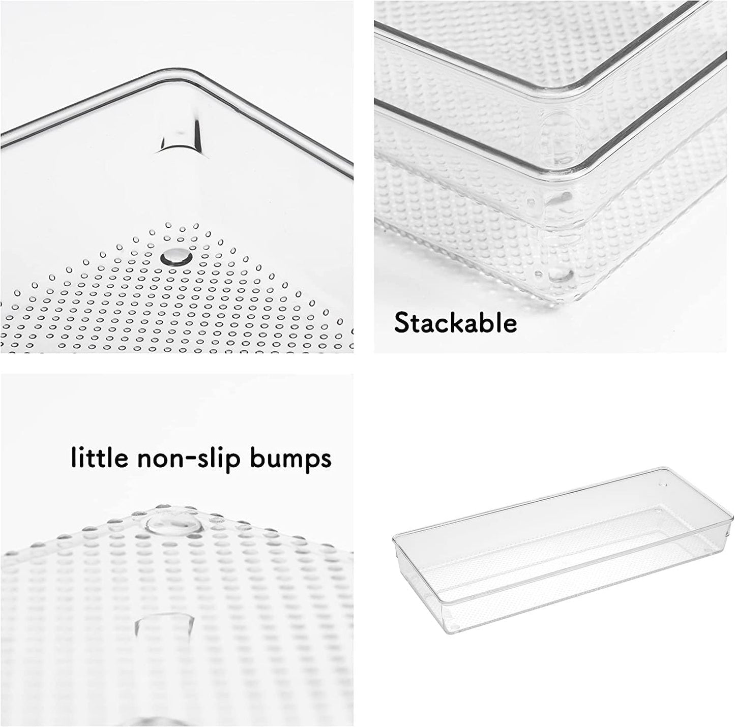 Mesh Tray Silverware Drawer Organizer, Utensil Cutlery Tray Office Supplies with Interlocking Arm Drawer Dividers Organizer for Flatware, Knives,Home,Office, School,Bedroom 12X6'' Black