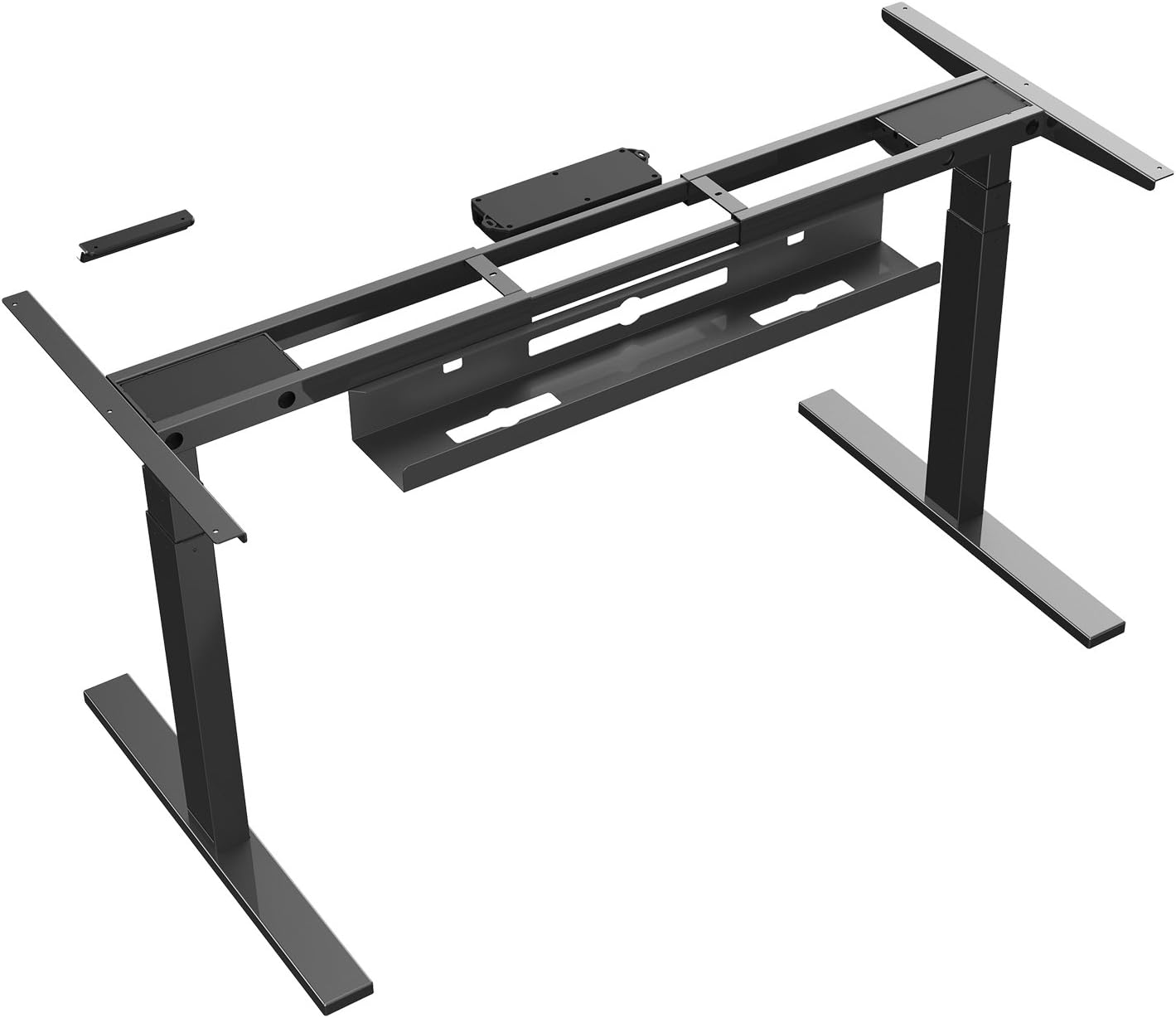AIMEZO 31.5Inch Heavy Duty Steel Cable Management Tray - Under Desk Wire Management Organizer Computer Cord Raceway