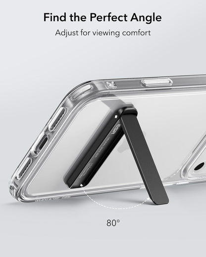 ESR Boost Phone Kickstand, Vertical and Horizontal Stand, Adjustable Angle, Compatible with iPhone Air 17 Pro Max, iPhone 17e/16/15/14/13/12, Samsung Galaxy S26/S25/S24/S23 Series, Google, Black