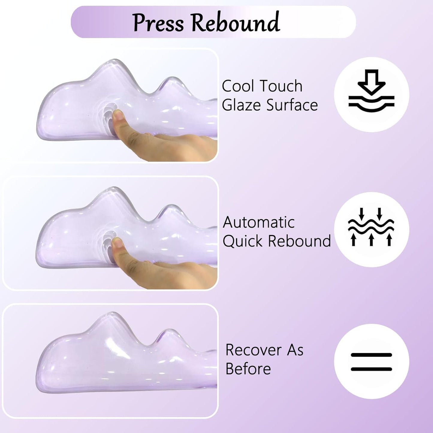 Gel Wrist Rest for Keyboard and Mouse Square Blue Plaid Clear Keyboard Wrist Rest Transparent Ergonomic Cute Checkered Mouse Wrist Pad Silicone Non-Slip Support for Computer Laptop Gaming Home Office
