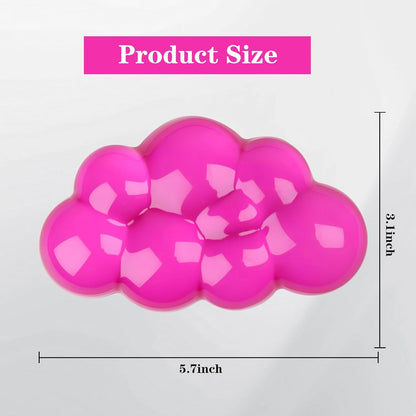 Gel Cloud Keyboard and Mouse Wrist Rest, Cute Wrist Support and Arm Support Keyboard Rest for Keyboard and Mouse Typing Pain Relief，Suitable for Office/Computer/Laptop/Gaming (Pink)