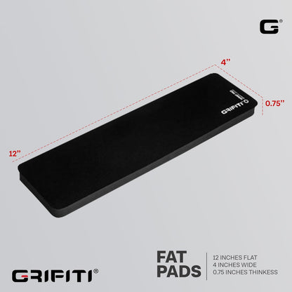 Grifiti Fat Wrist Pad 12" x 4” x 0.75" Inch Keyboard Rest Thick Small Ergonomic Computer Keyboards Hand & Palm Wrists Rests Support Carpal Tunnel Resting Pads Gaming Accessories (Wide 12 x 4 x 0.75)