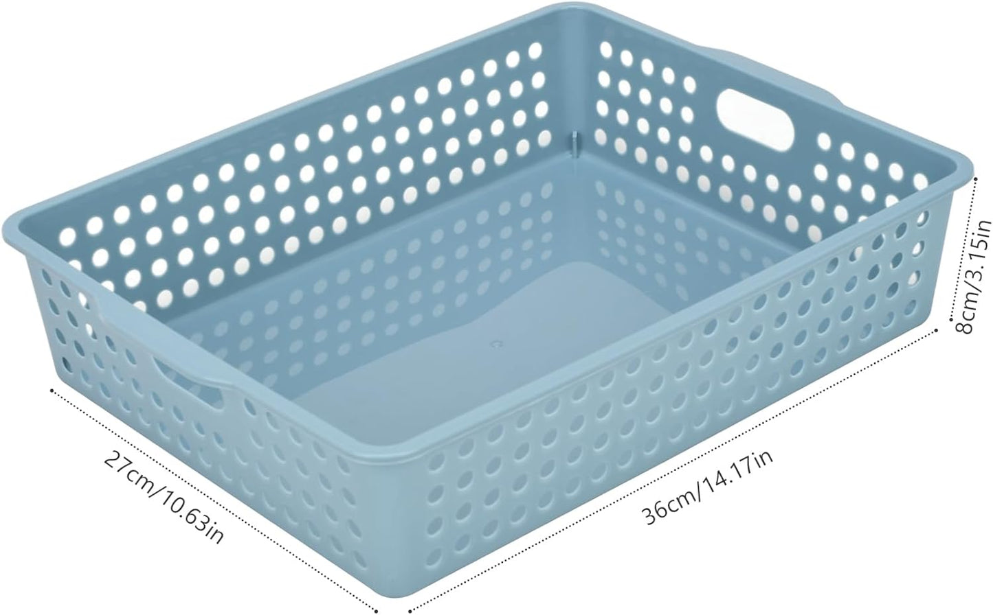 6-Pack Stackable Paper Trays with Handles, Modern Desktop Organizer for A4 Documents, Homework Turn-In Bins for Classroom & Office Use