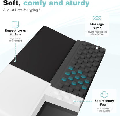 Ospelelf Keyboard Wrist Rest, Comfortable Ergonomic Keyboard Stand Riser Holder for Office Home