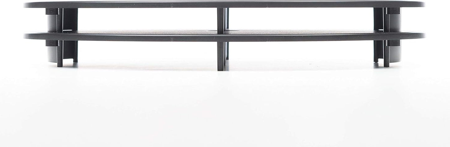 Vu Ryte Stackable 1 Inch Computer Monitor Riser Stand, Oval, Black, VUR 8800 4-Pack