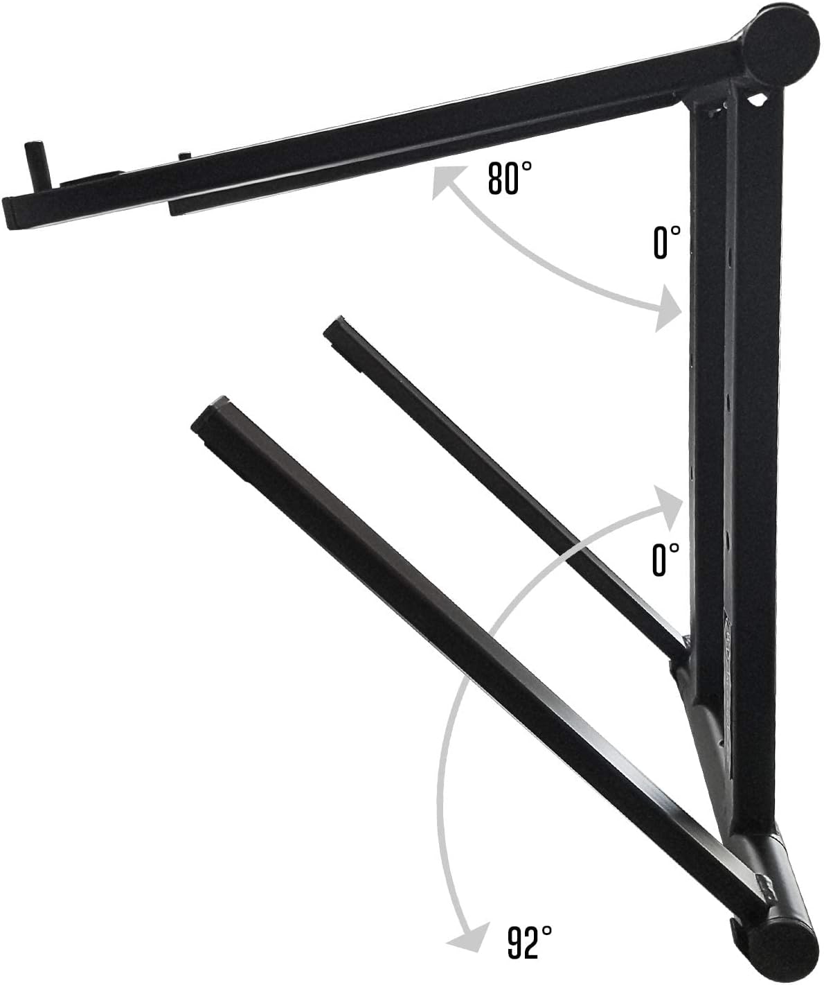 AXA AXCESSABLES DJ Laptop Stand with Travel Bag | Portable Foldable Aluminum Laptop Stand for Laptops up to 15 inches and 20lbs | No Assembly Required, Includes Carrying Bag