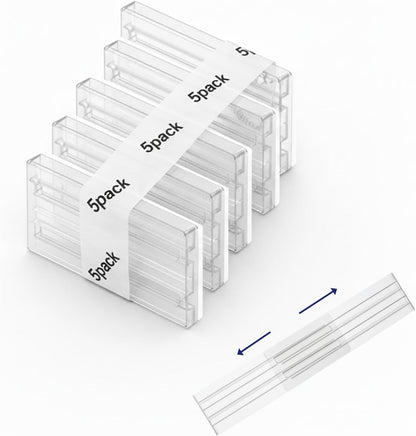 Smoky Gray Drawer Dividers with Non-Slip Adhesive, 5 Pack Adjustable Drawer Dividers for Clothes & Makeup, 3.15" Deep Plastic Drawer Separators for Dresser, Office Desk & Bathroom Cabinet