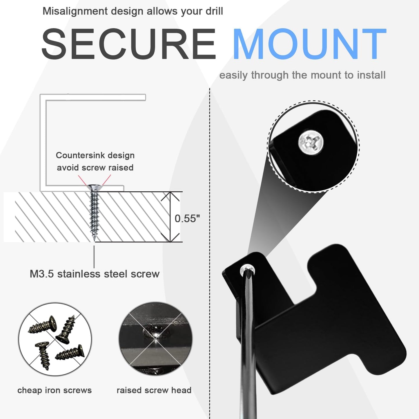 IFCASE Metal Under Desk Shelf Mount Holder for Laptop, Xbox Series S, Xbox One S/X, PS4 Slim/Pro, Desktop Mini PC, Wireless Amplifier, CalDigit TS4 (Black)