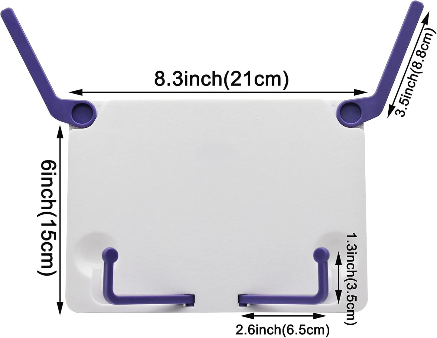 Maydahui Mini Desktop Book Stand Portable Foldable Lightweight Book Rest for Music Score Cookbook Tablet (Max Size 12 X 6 Inches) Ergonomic Reading Posture