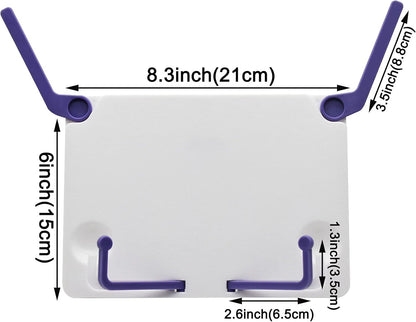 Maydahui Mini Desktop Book Stand Portable Foldable Lightweight Book Rest for Music Score Cookbook Tablet (Max Size 12 X 6 Inches) Ergonomic Reading Posture
