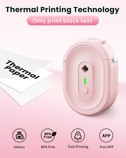 N12 Label Maker Machine with Tape, Portable Thermal Label Printer, Mini Labeler Wireless Bluetooth Label Makers for Home Office Kids Items