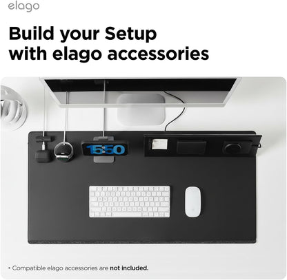 elago 3 Pack Magnetic Cable Ties, Premium Silicone Cord Organizer, Reusable Strong Magnet Cable Organizer, Elegant Desk Management Solution (Brown)