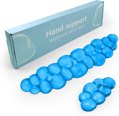 Gel Cloud Keyboard and Mouse Wrist Rest, Cute Wrist Support and Arm Support Keyboard Rest for Keyboard and Mouse Typing Pain Relief，Suitable for Office/Computer/Laptop/Gaming (Pink)