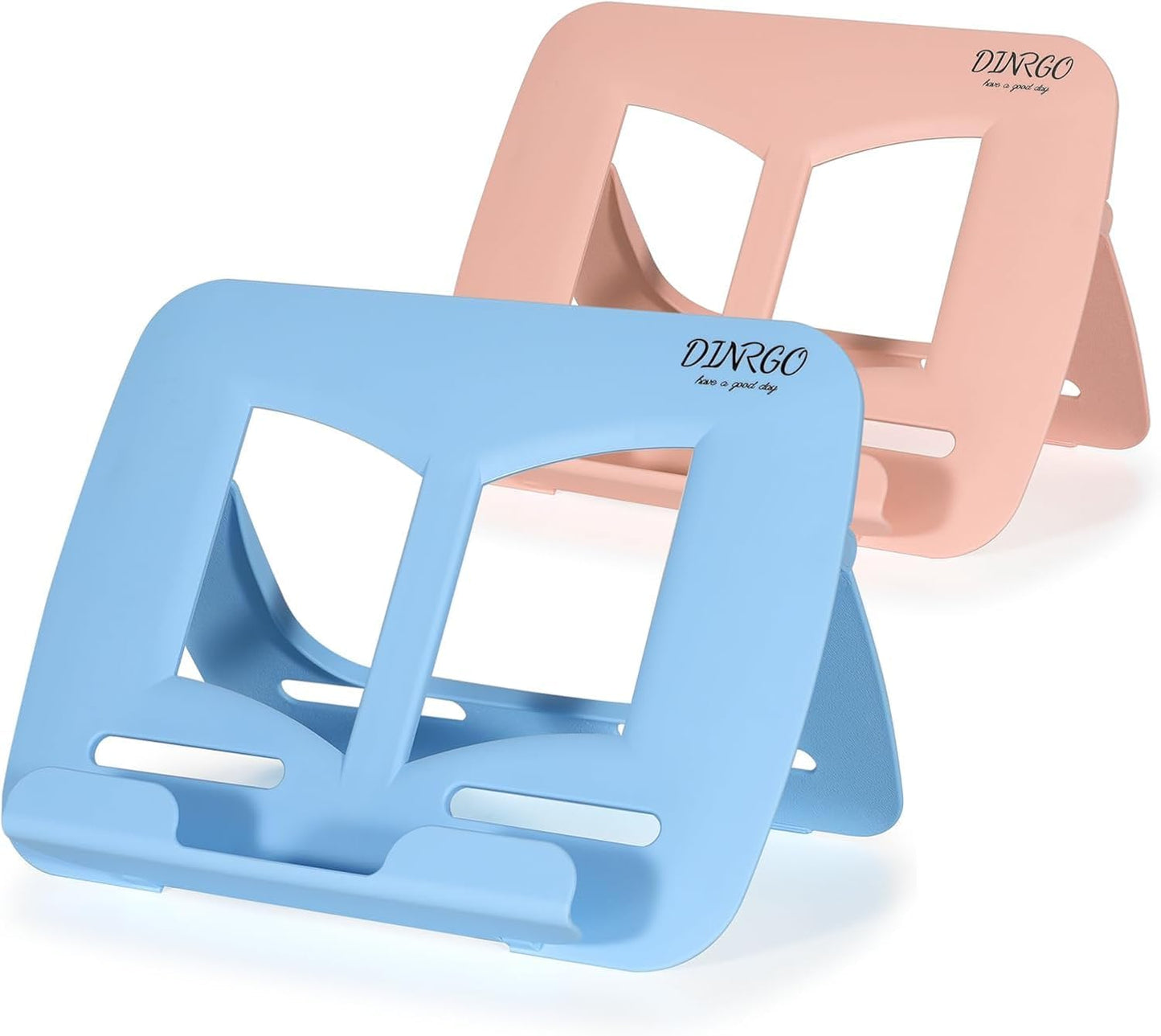 Portable Book Stand Book Holder Book Rest for Kids Reading Hands Free Cookbook Holder Textbook Stands Music Stand Lightweight Waterproof Book Stand Gifts School Supplies (Purple 11.82" *8.26")