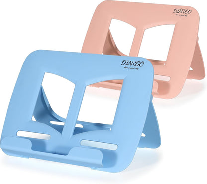 Portable Book Stand Book Holder Book Rest for Kids Reading Hands Free Cookbook Holder Textbook Stands Music Stand Lightweight Waterproof Book Stand Gifts School Supplies (Purple 11.82" *8.26")