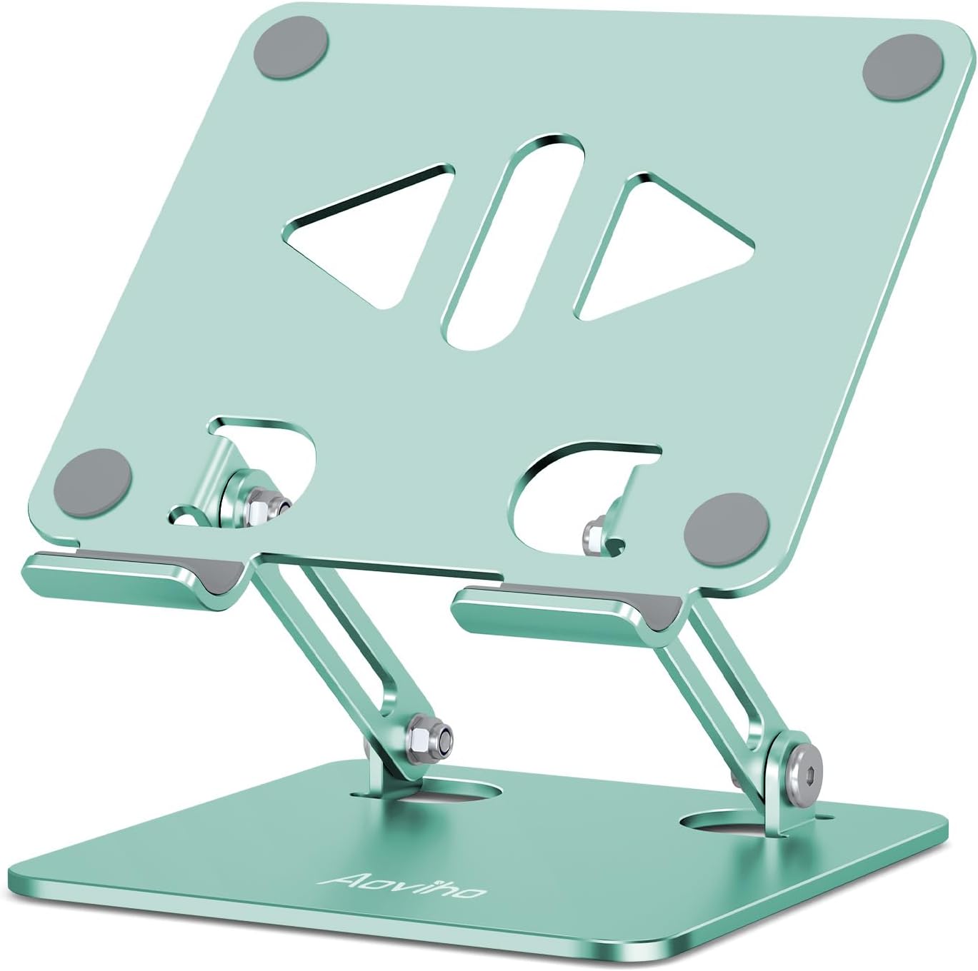 Aoviho Tablet Stand Holder for Desk, Adjustable Desktop Tablet Holder, Foldable Aluminum Tablet Mount for iPad pro 12.9, iPad Air Mini, Samsung Galaxy Tabs Z Fold Kindle Fire 4-12 inch Purple