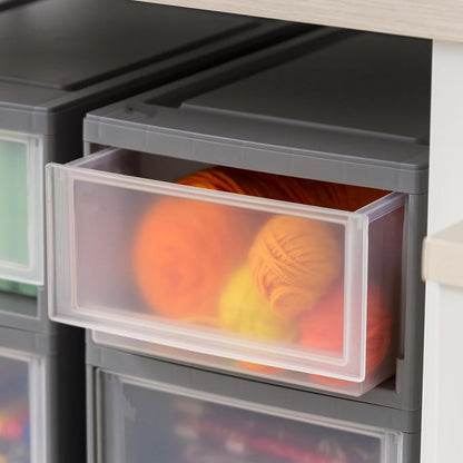 Modular Plastic Drawers, 6 Qt Small Storage Bins, Stackable Under Bed Organizers