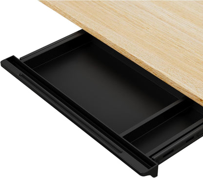 Under Desk Mounted Sliding Drawer to pull out, Attachable Desk Pencil Drawer Ball-Bearing Slides