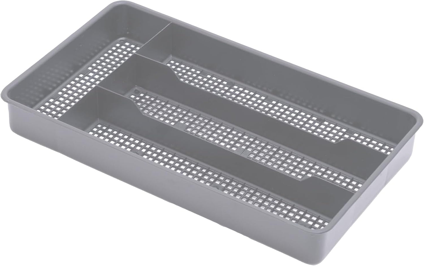 Dial Industries Small Cutlery, Utensil, Silverware Kitchen Drawer Organizer Tray, Clear
