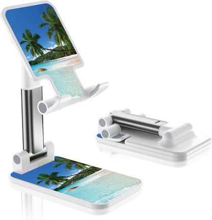 Desk Cell Phone Stand - Adjustable Angle-iPad Holder, Universal Compatible Phone Holder for Desk