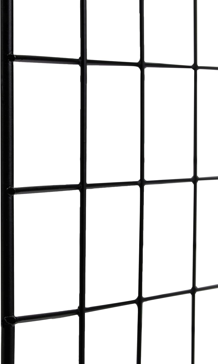 Amazon Basics 6-Cube Wire Grid Stackable Storage Organizer, Metal Shelving Unit, No-Tool Assembly, 26"W x 38"H x 12.6"D, Black