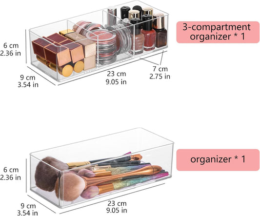 Acrylic Organizer 4-piece Makeup Organizer Countertop For Drawers Organizer Storage Bathroom Organizers And Storage Is A Good Choice For Desktop Finishing (4)